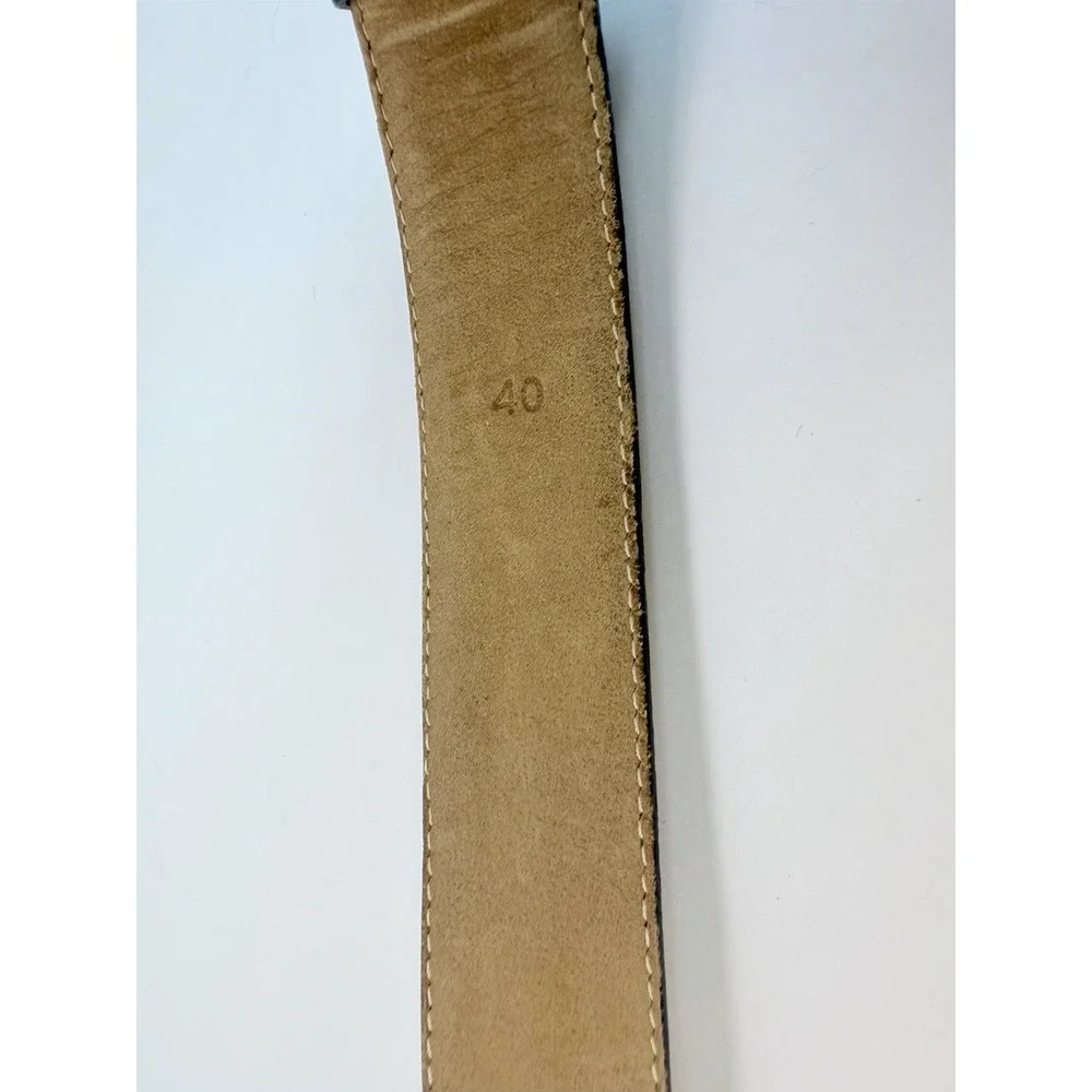 Saks Fifth Avenue Genuine Lizard Leather Belt 1 Inches Wide Vintage Size 40